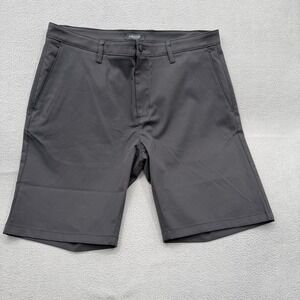 Proof Shorts Mens 38 Gray Performance Chino Stretch 10 Inseam Casual Everyday
